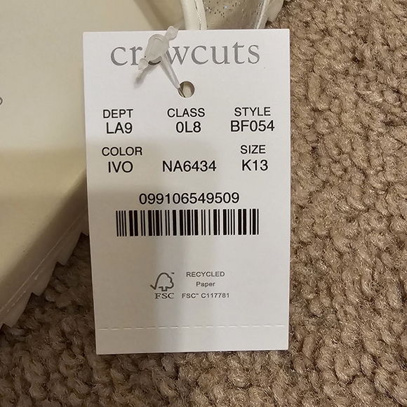 NWT- Crewcuts Girls Sandals- Size 13 & Size 8 - Picture 3 of 7